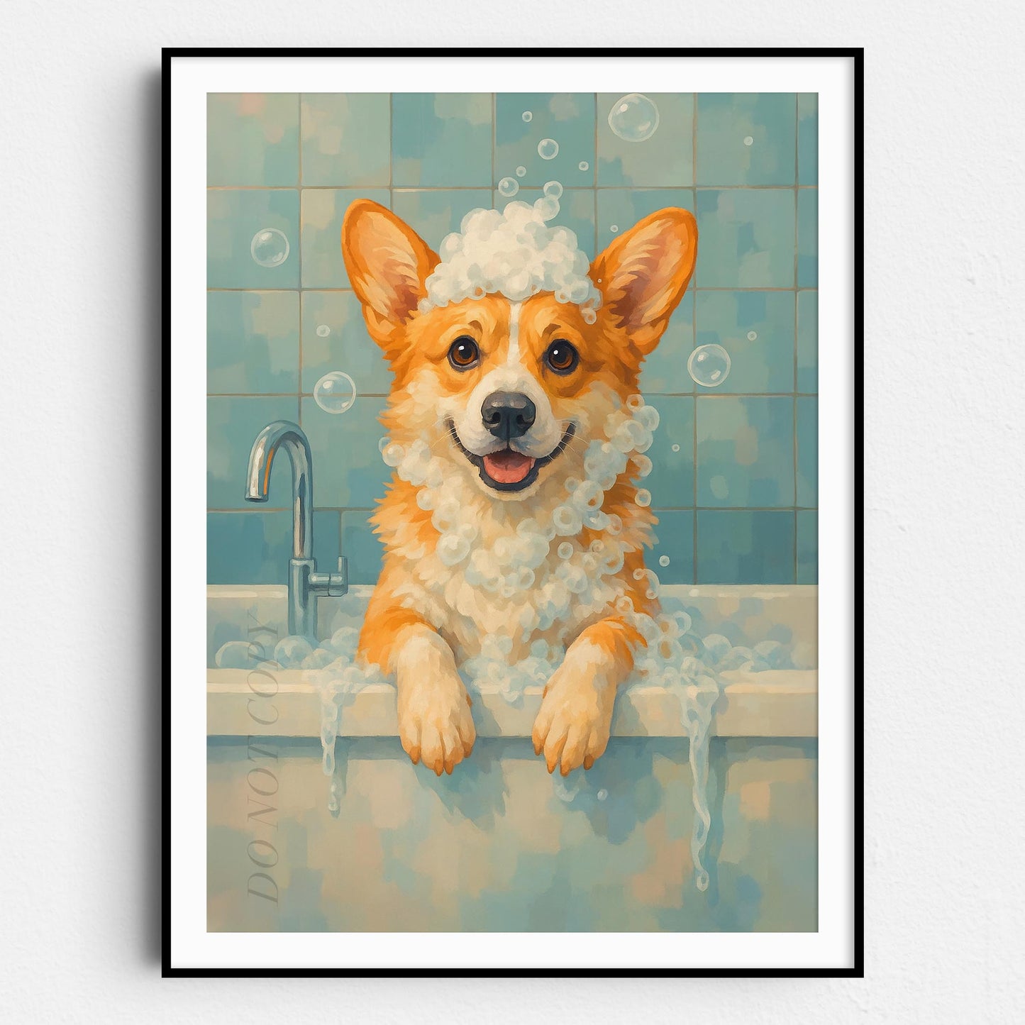 Corgi Dog Bathtub Bubble Bath