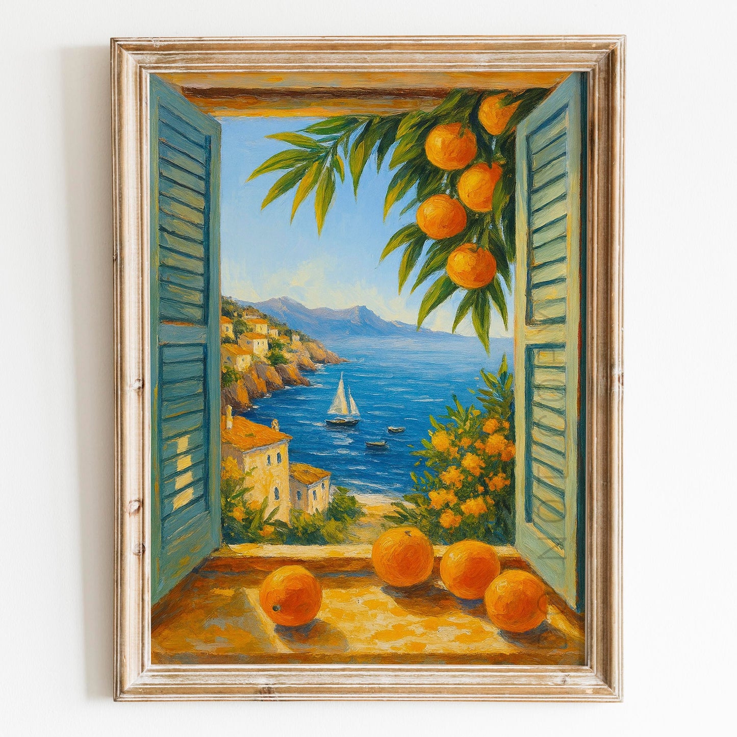 Open Window To The Mediterranean Sea