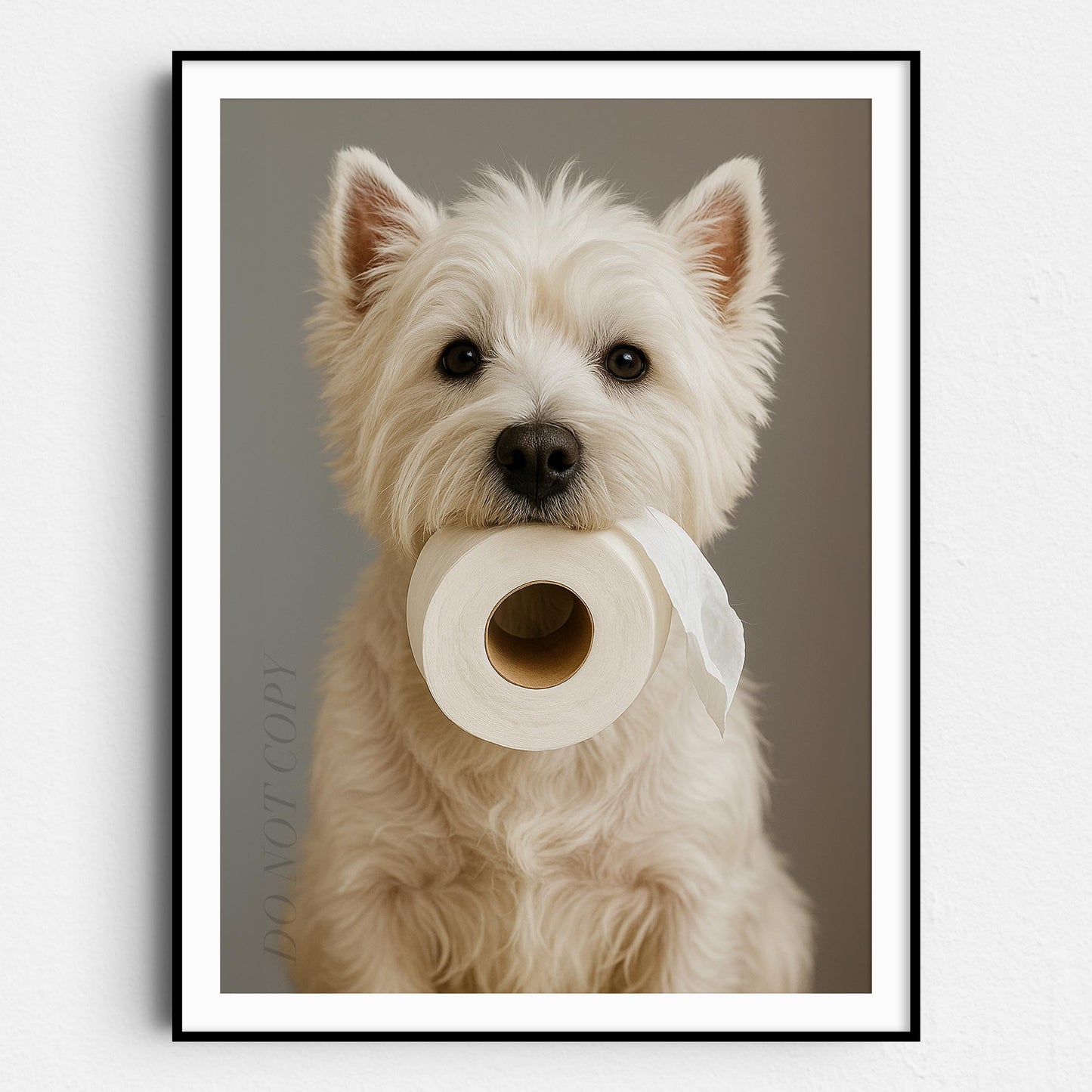 West Highland White Terrier Dog Toilet Paper