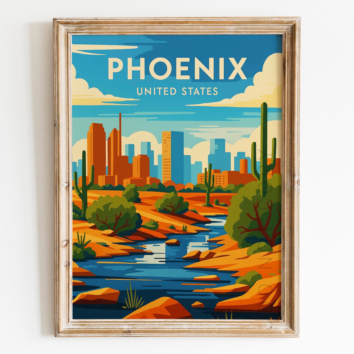 Phoenix Vintage Travel Poster
