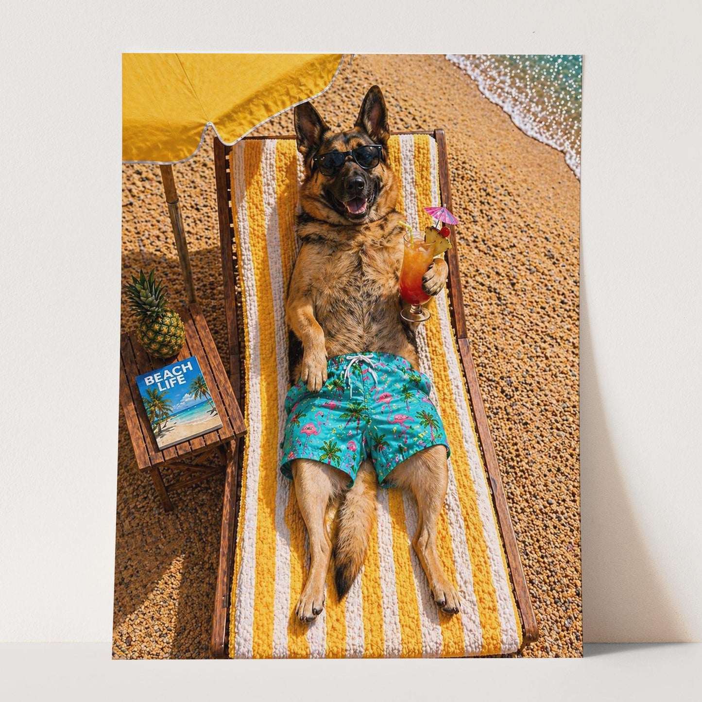 German Shepherd - Beach Life