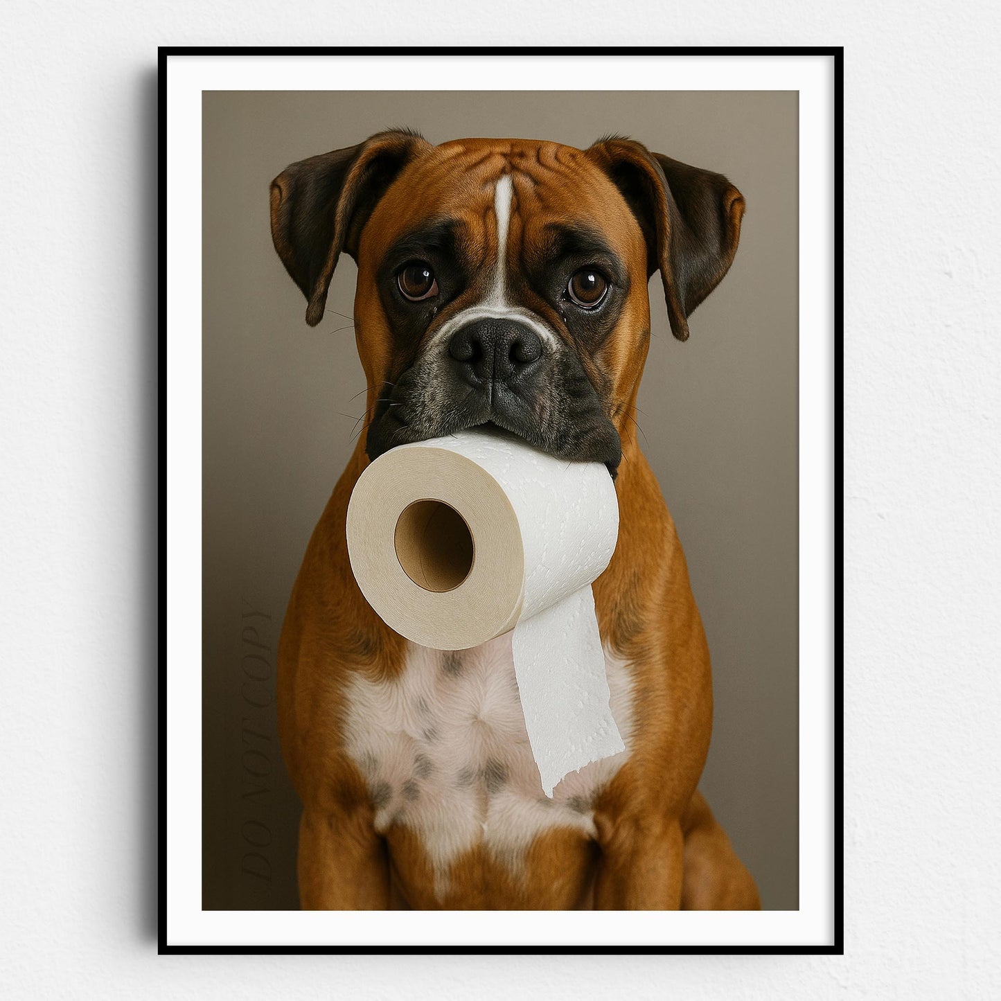 Boxer Dog Toilet Paper