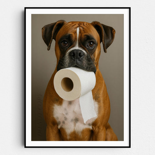 Boxer Dog Toilet Paper