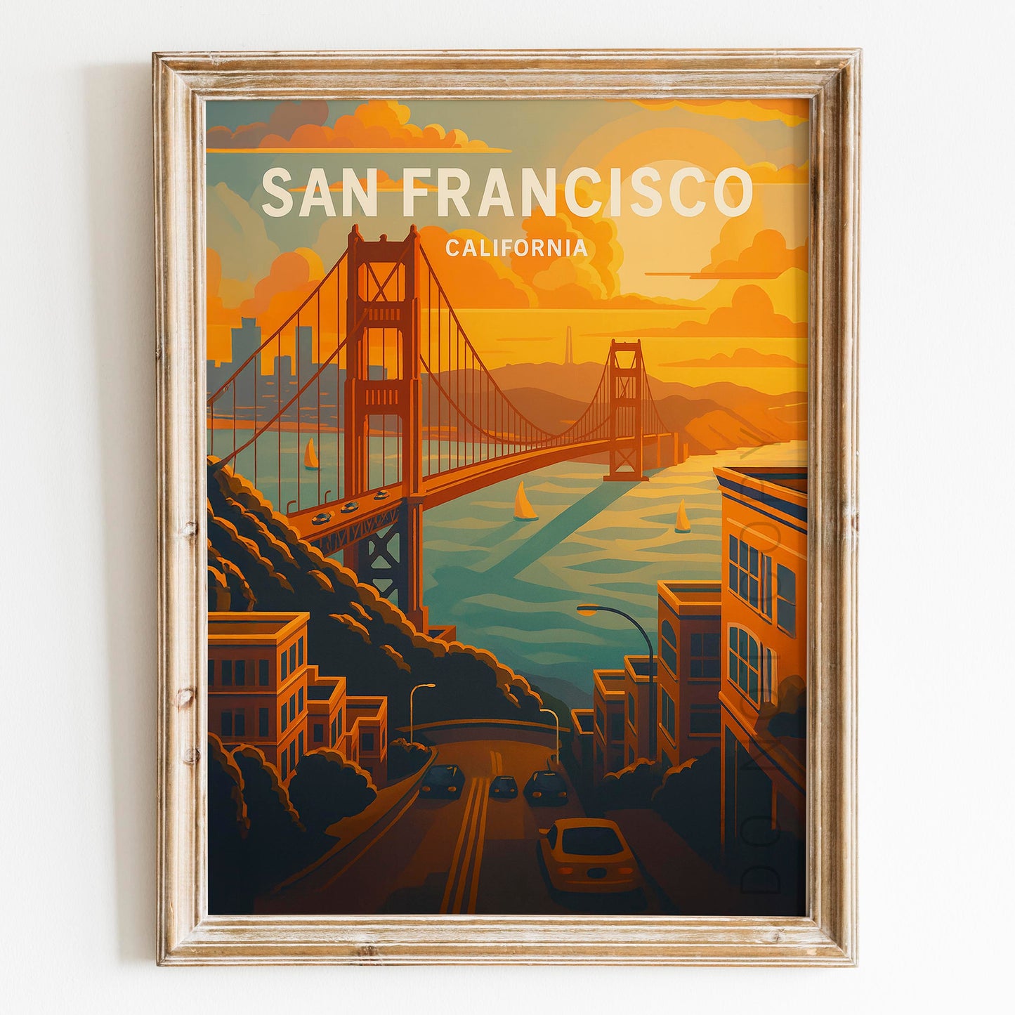 San Francisco Vintage Travel Poster