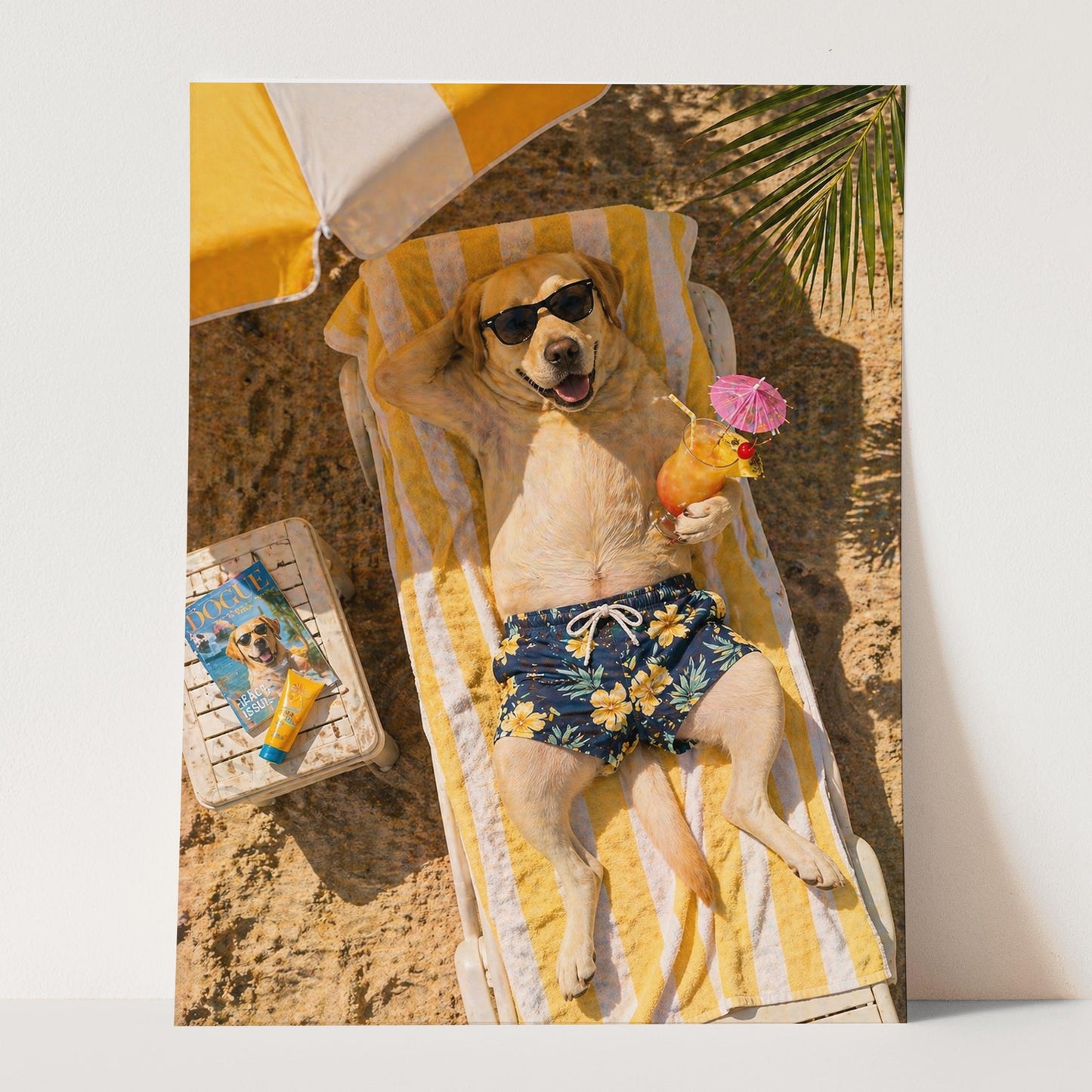 Yellow Labrador Retriever - Beach Life