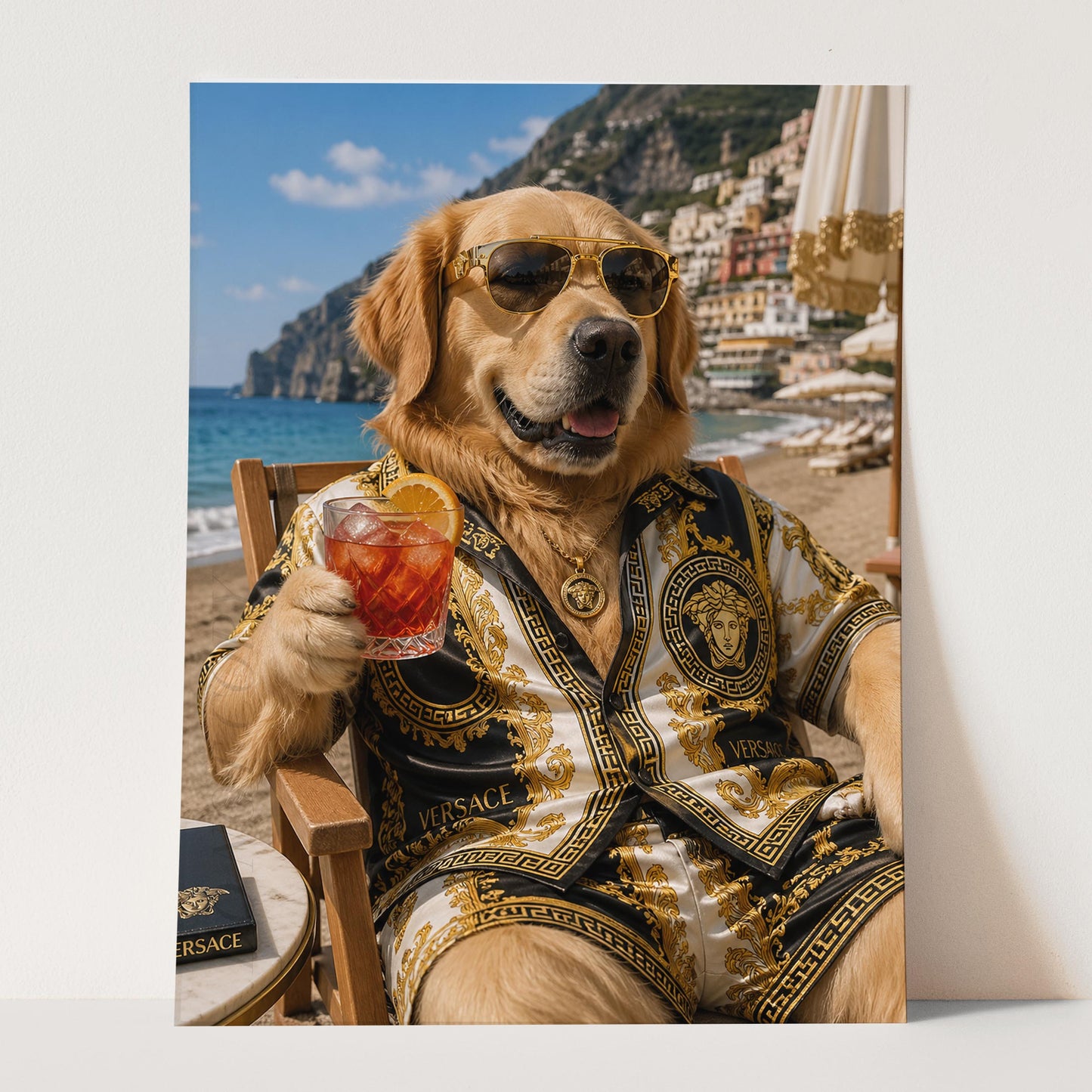 Versace Golden Retriever - Life's A Beach