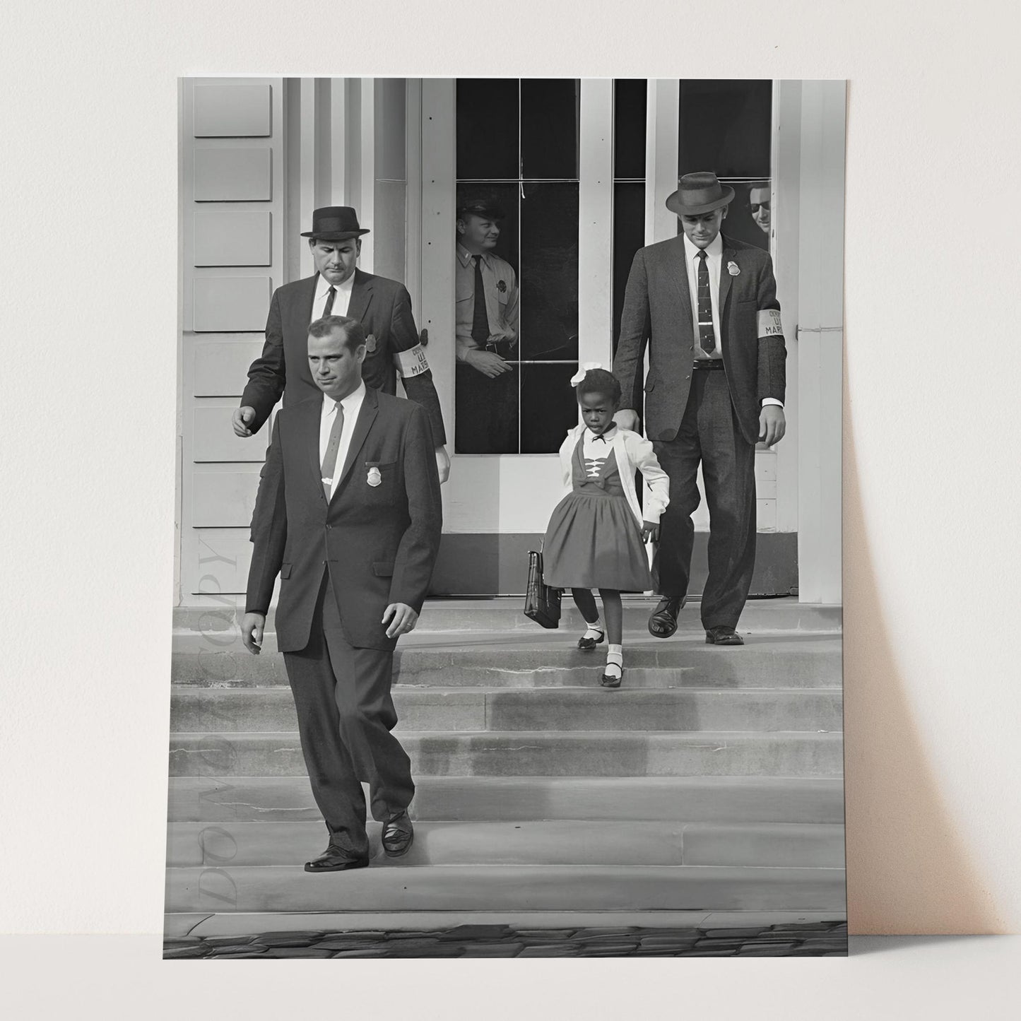Ruby Bridges Walking To School - Civil Rights 1960s