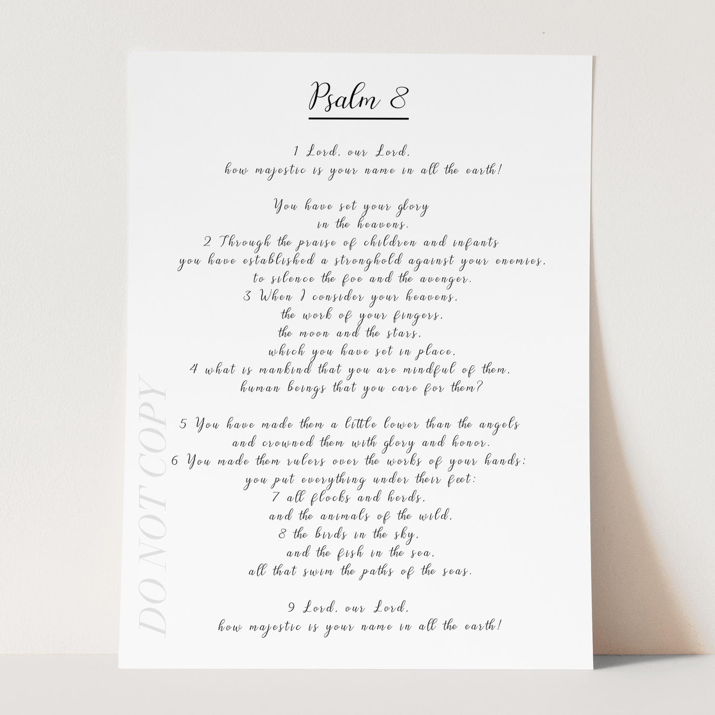 Psalm 8