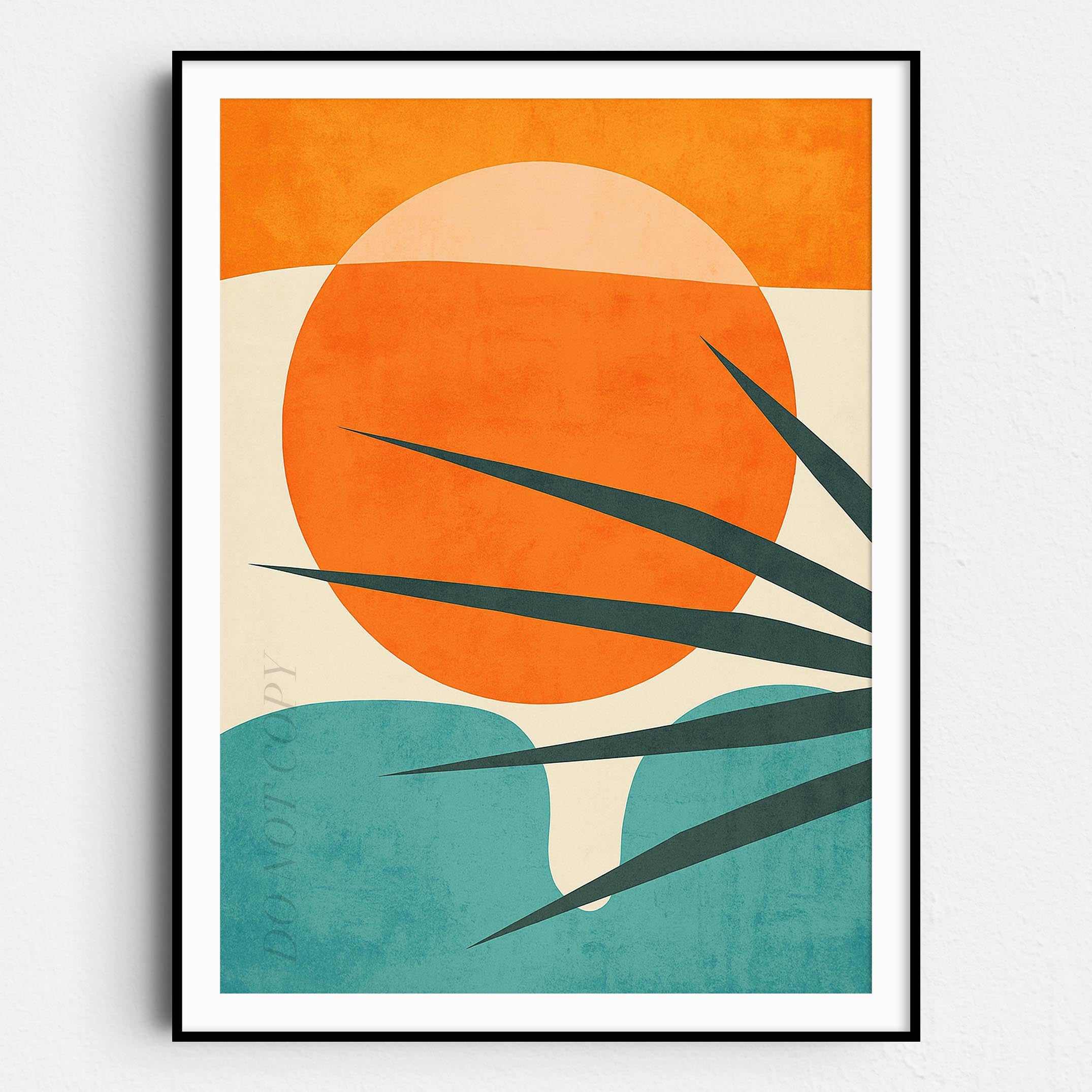 Rising Sun Mid Century Wall Art Poster Prints – Prints Limited