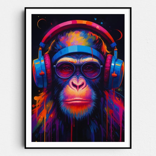 DJ Monkey Graffiti Banksy