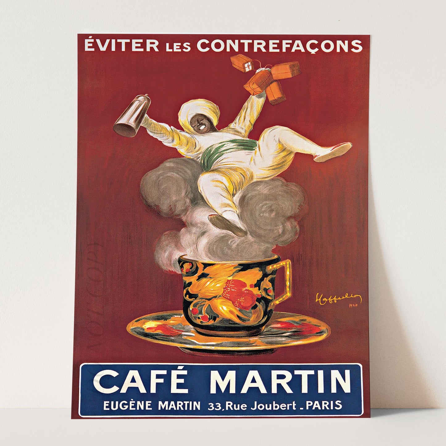 Cafe Martin 1921 - Vintage Advertising Poster
