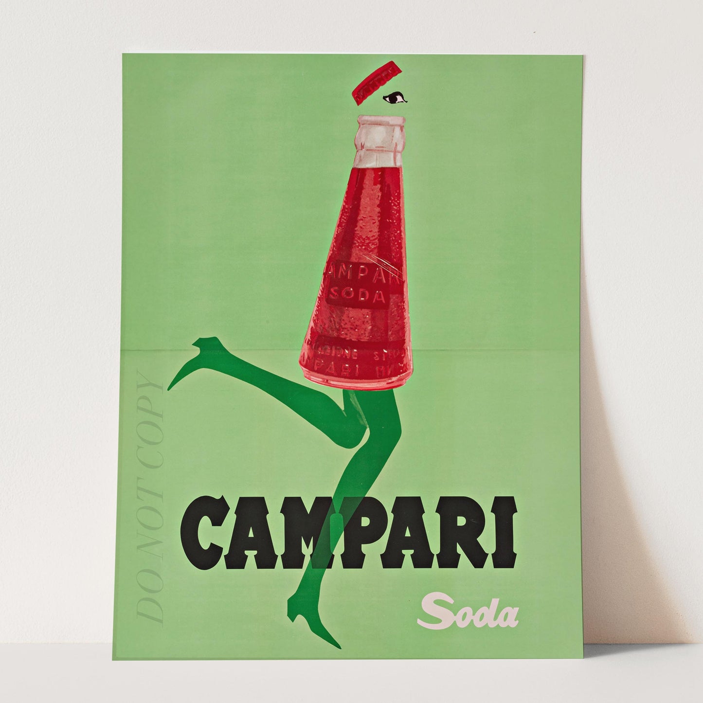 Campari Soda Poster Corre Col Tempo 1968