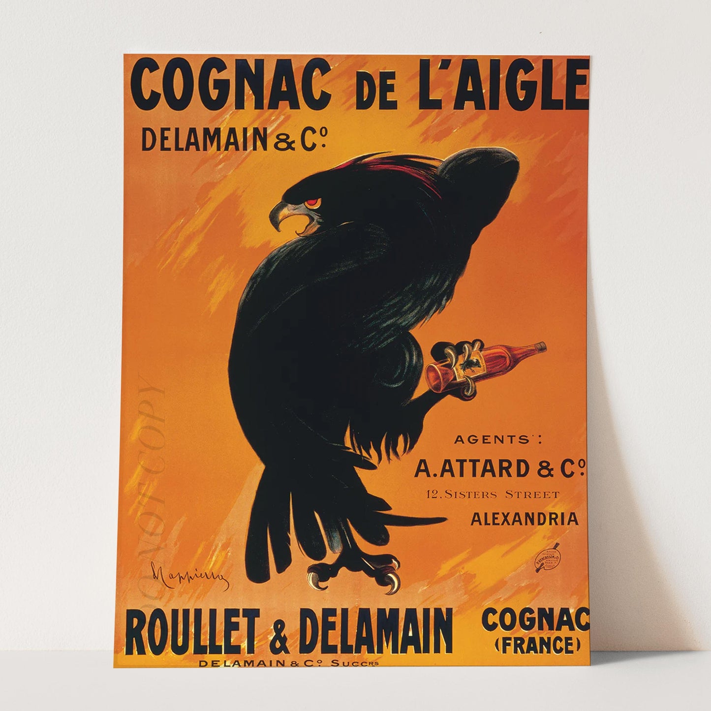 Cognac de L'Aigle - Vintage Advertising Poster