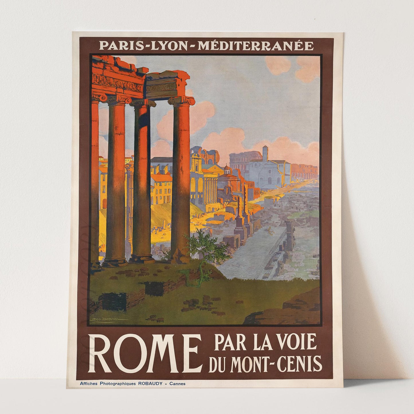 Rome Vintage Travel Poster