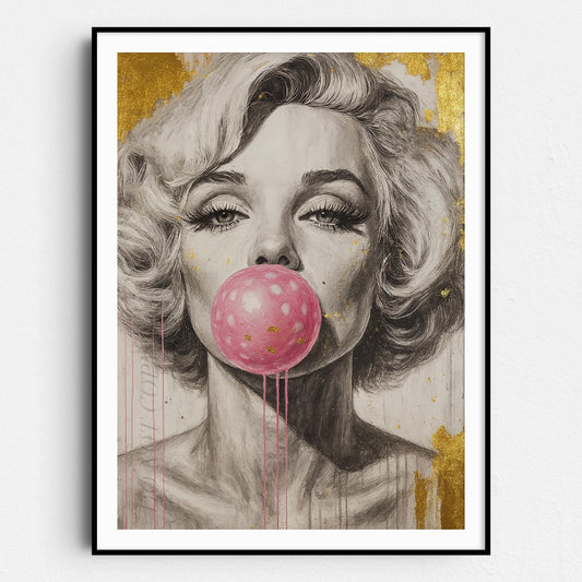 Marilyn Monroe Pink Bubble Gum