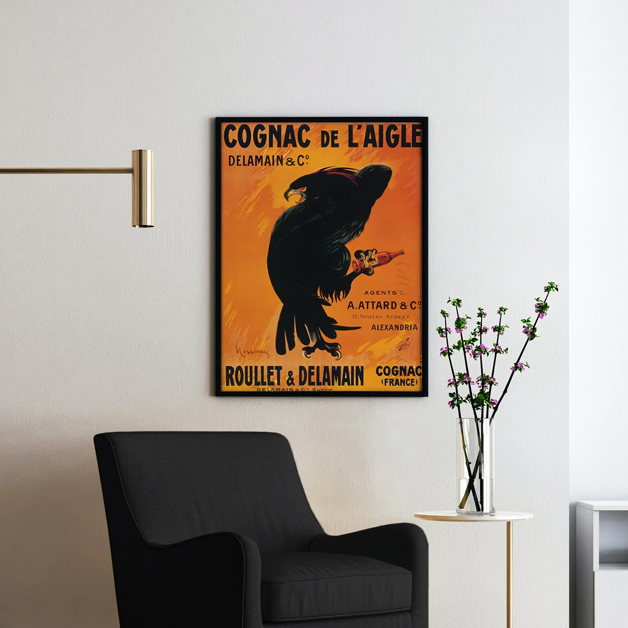 Cognac de L'Aigle - Vintage Advertising Poster