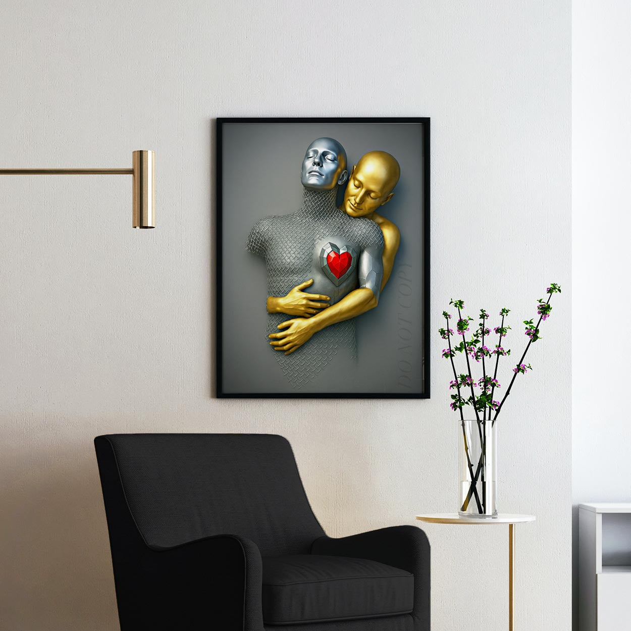 Metal Abstract Love
