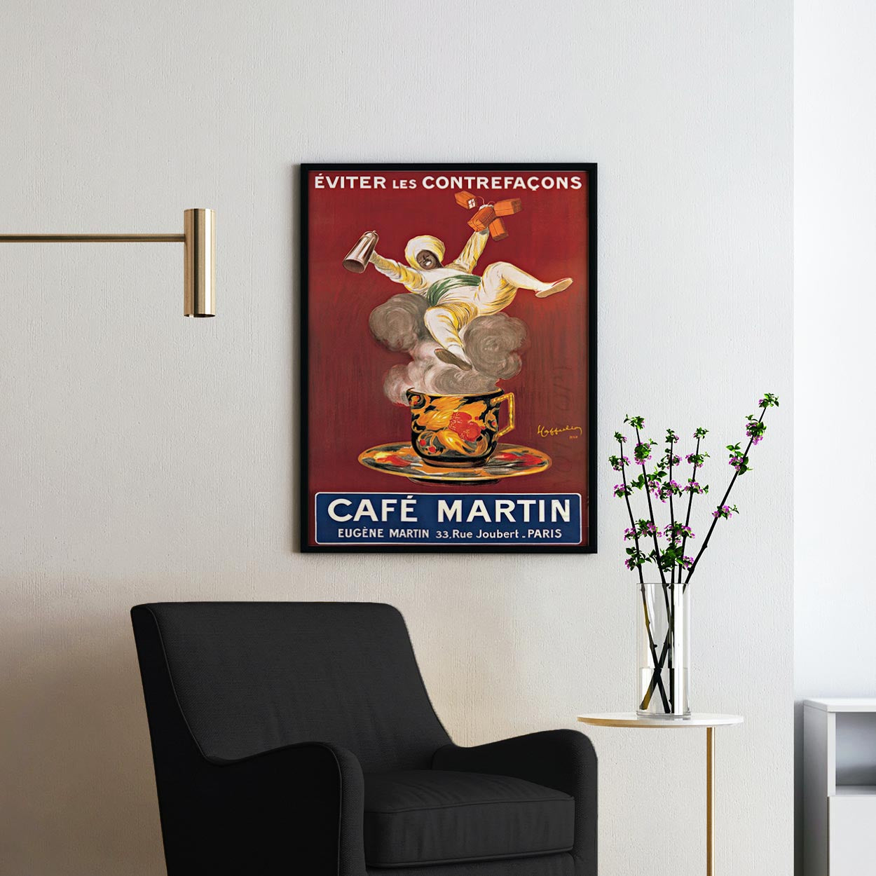 Cafe Martin 1921 - Vintage Advertising Poster