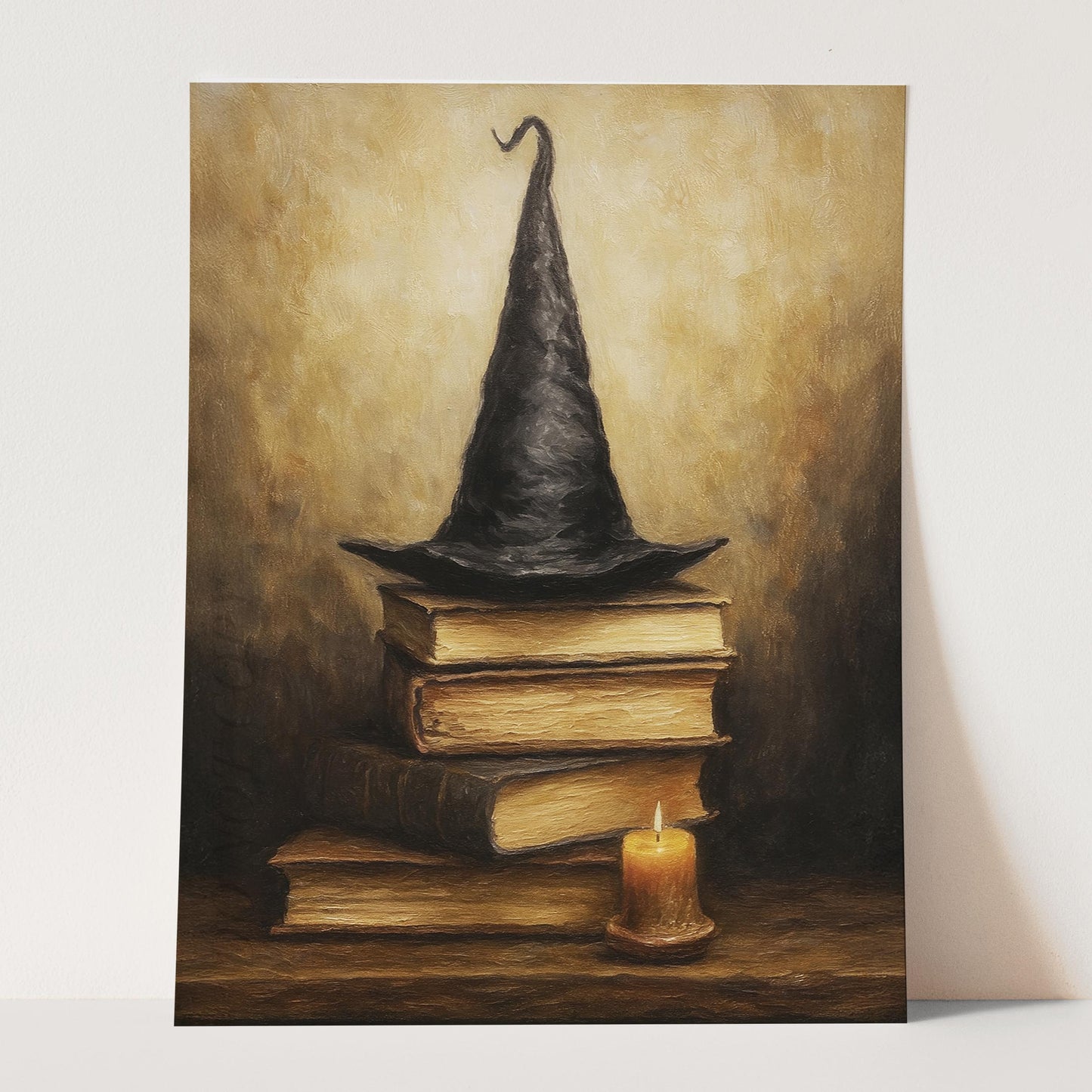 Witch Hat On Books