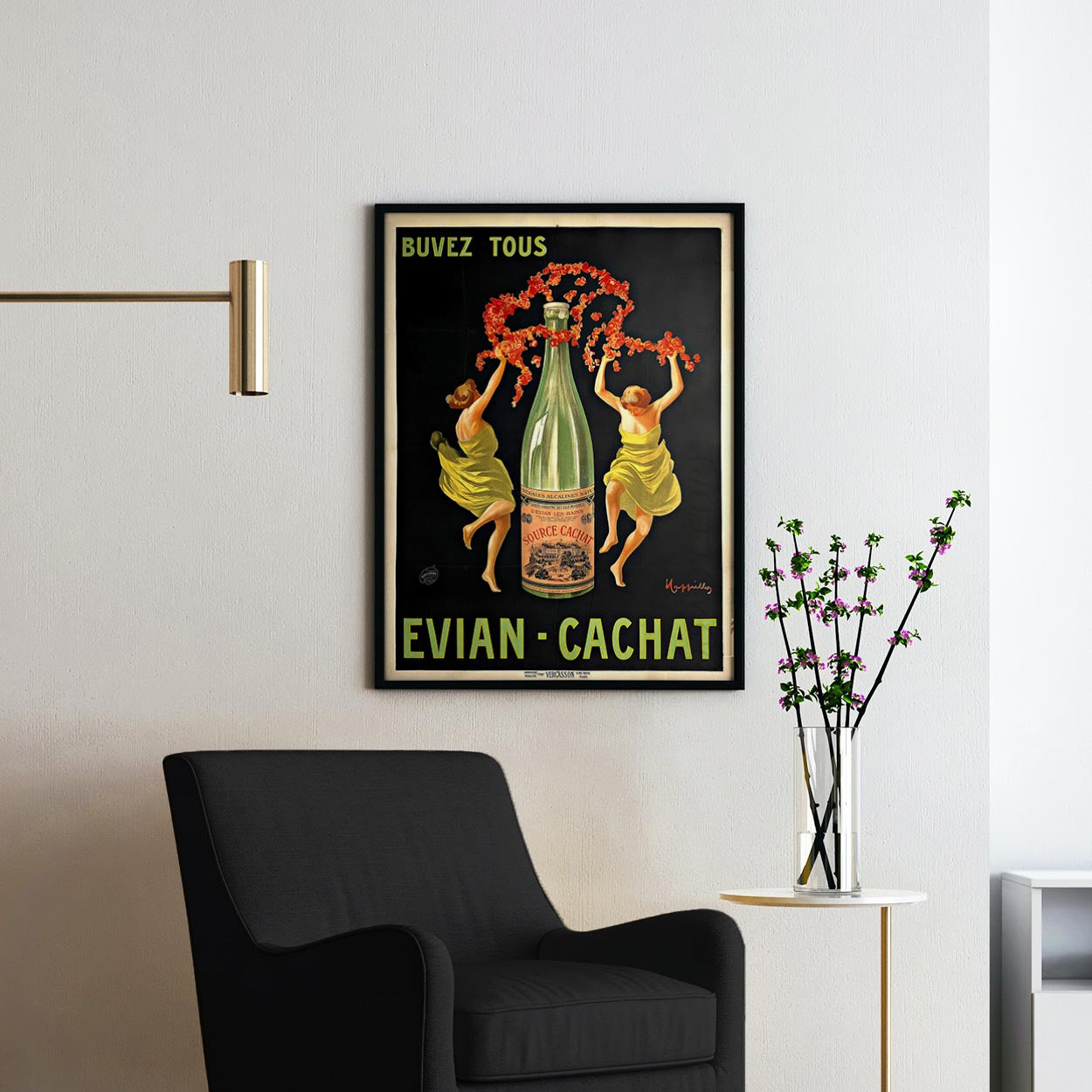 Buvez Tous Evian-Cachat - Vintage Advertising Poster
