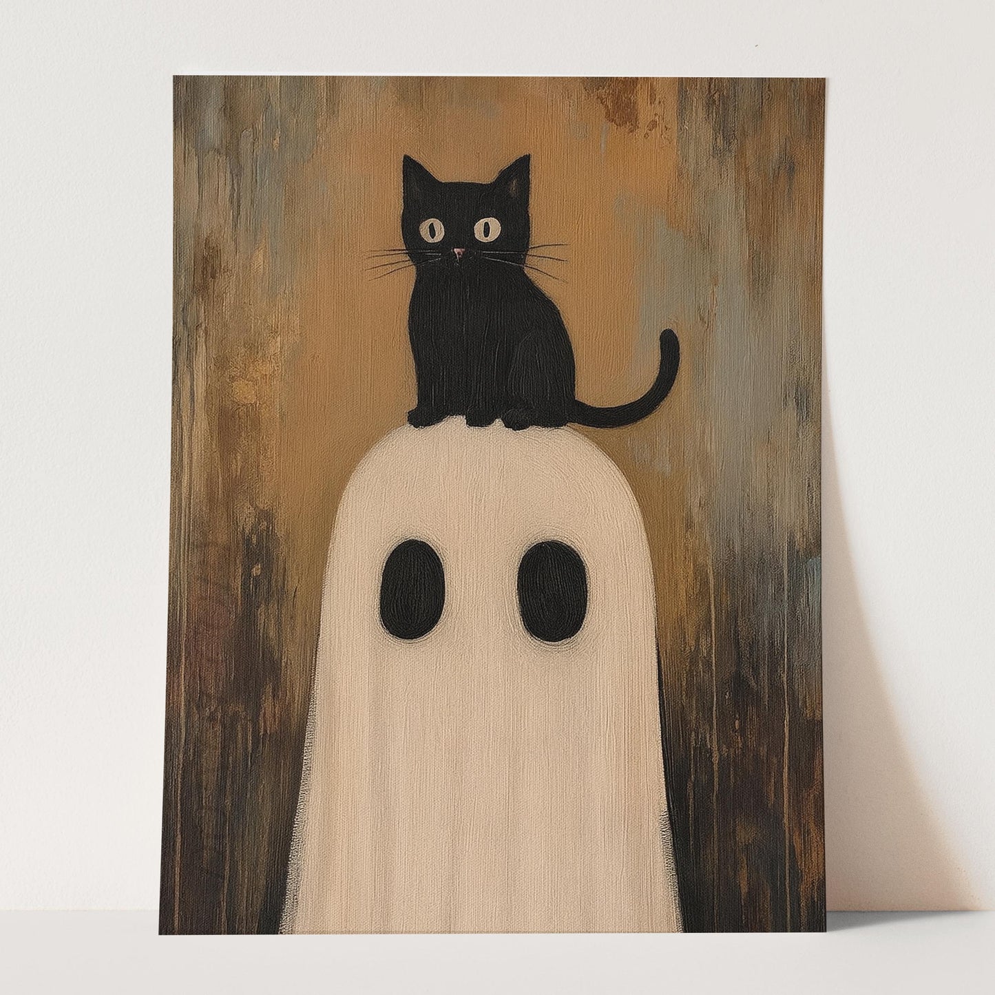 Ghost With Black Cat