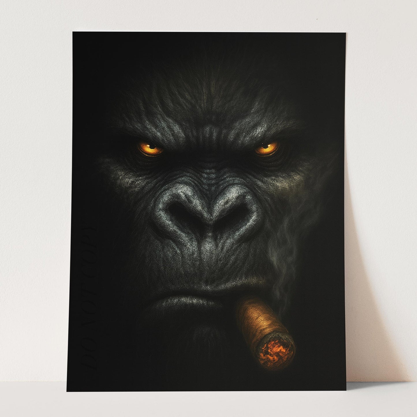 Gorilla Smoking Cigar