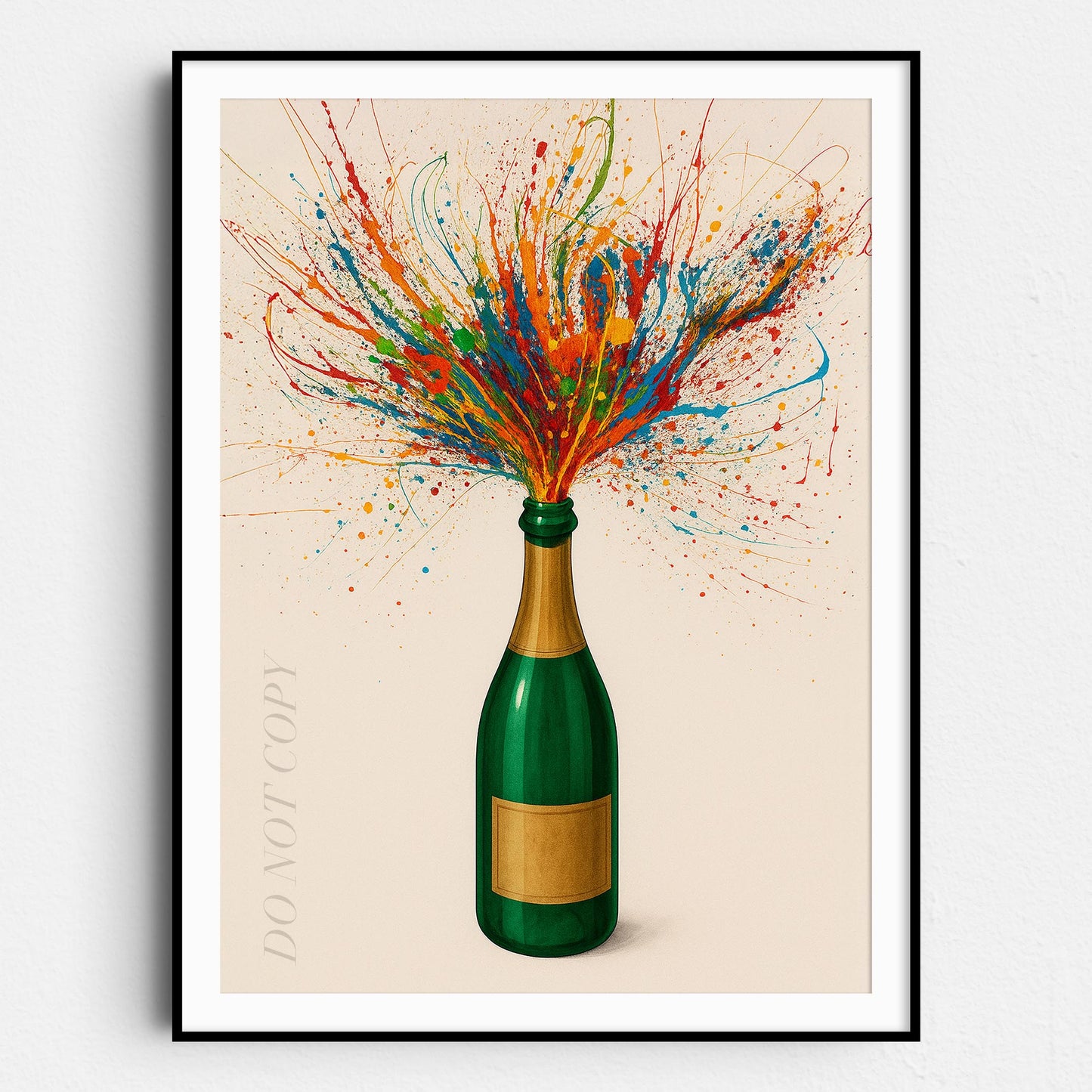 Exploding Bottle Of Colors