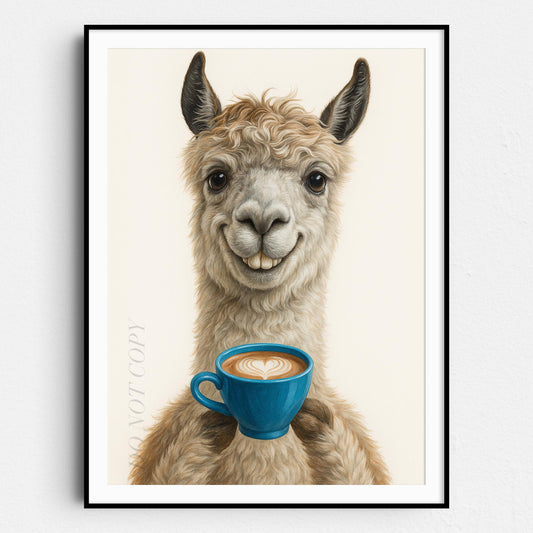 Llama With Latte Of Love