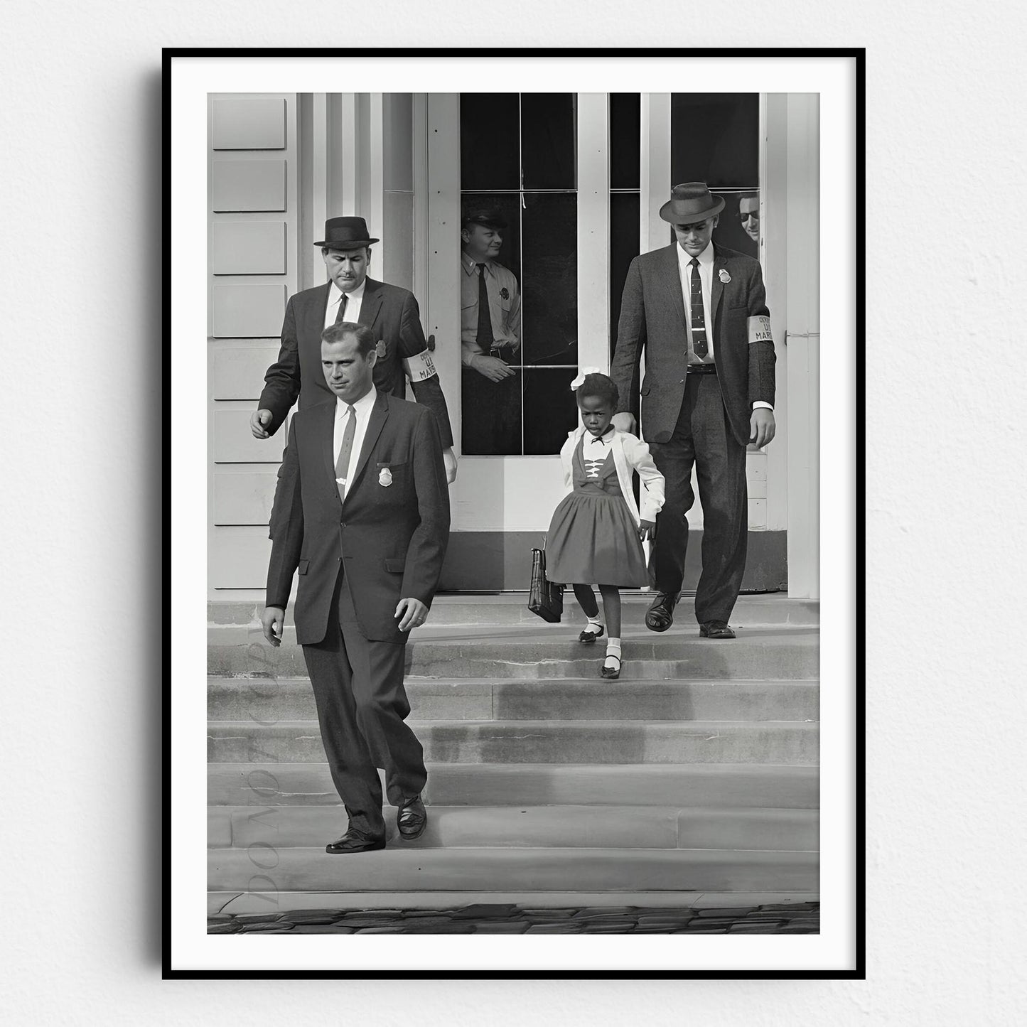 Ruby Bridges Walking To School - Civil Rights 1960s