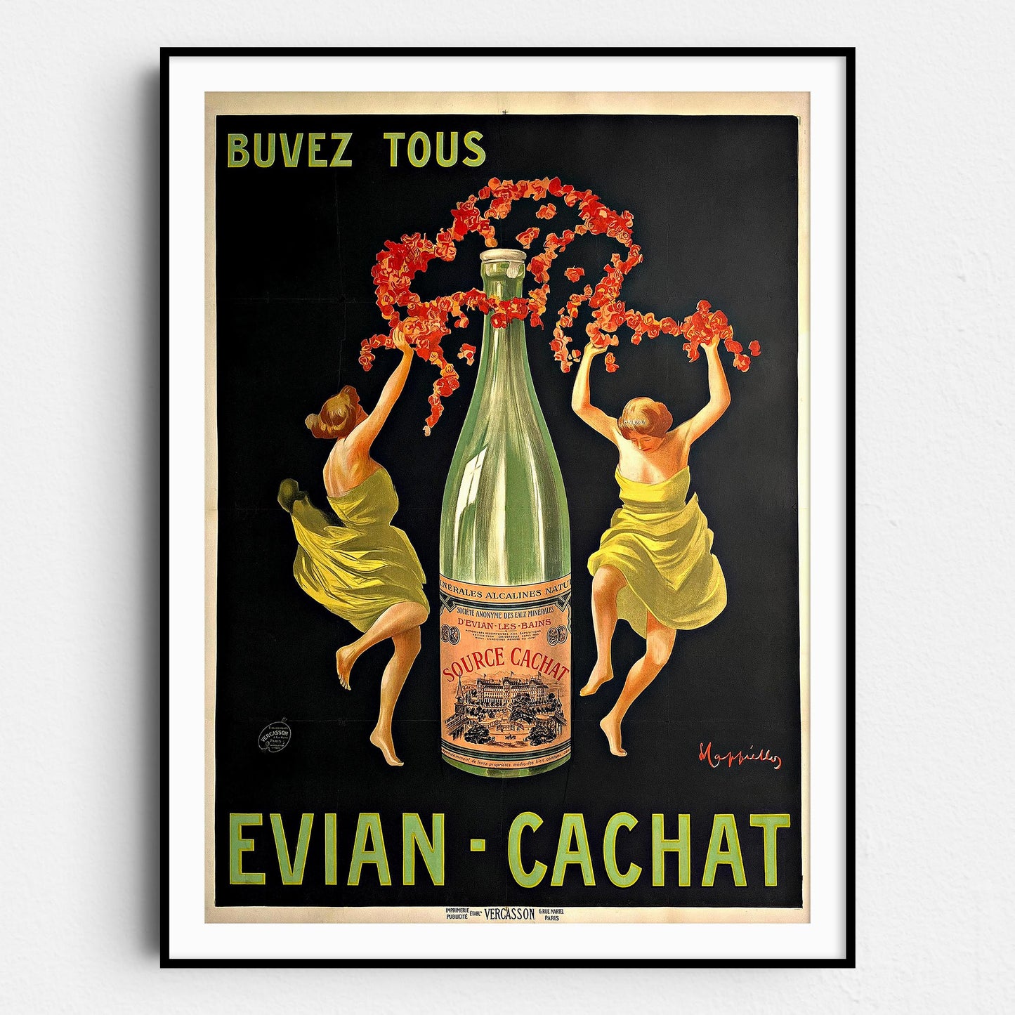 Buvez Tous Evian-Cachat - Vintage Advertising Poster