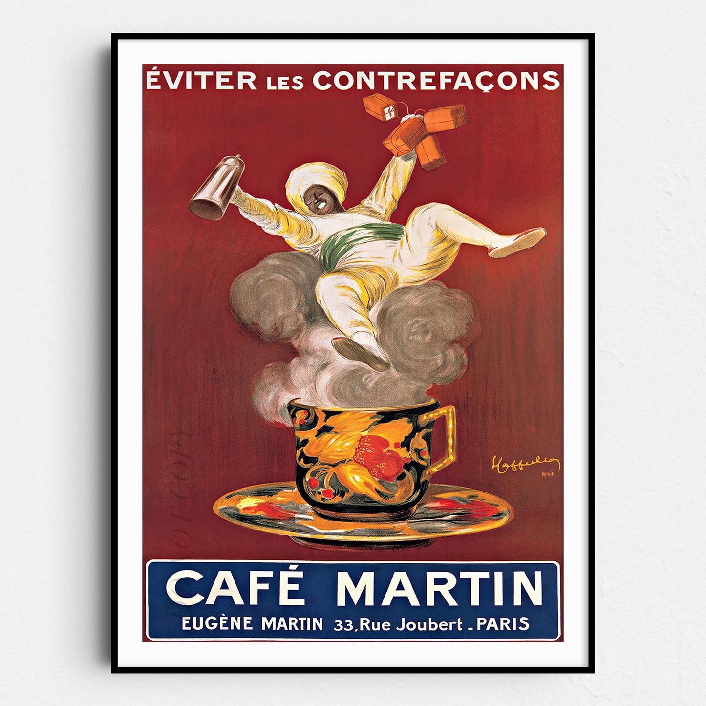 Cafe Martin 1921 - Vintage Advertising Poster