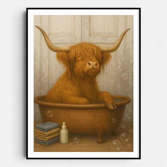 Highland Cow Bathtub Bubble Bath