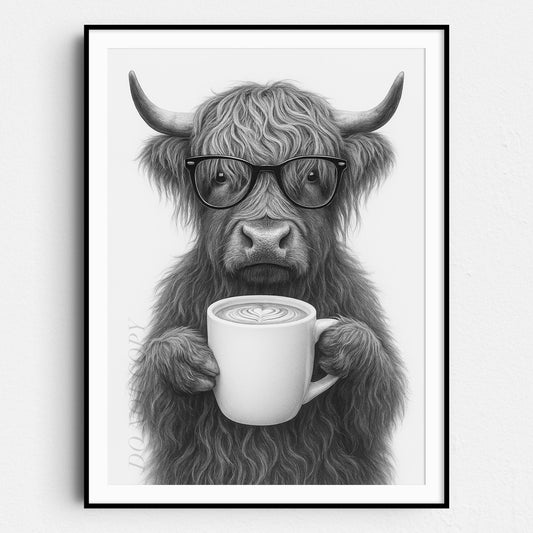 Highland Cow Love Latte