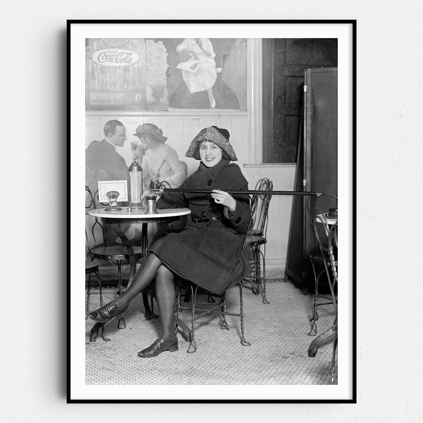 Flapper Lady With Hidden Cask 1922 - Prohibition 1920s