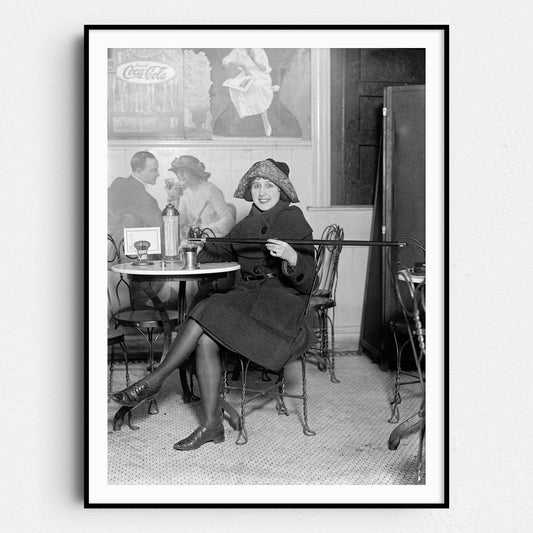 Flapper Lady With Hidden Cask 1922 - Prohibition 1920s