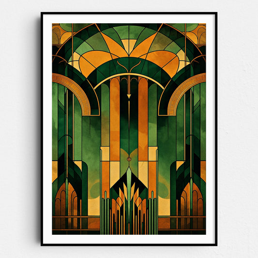 Green & Gold Art Deco