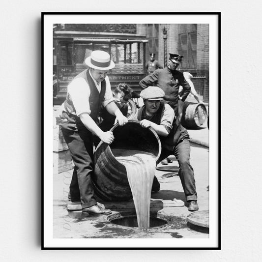 Dumping Beer Out - Prohibition 1920s