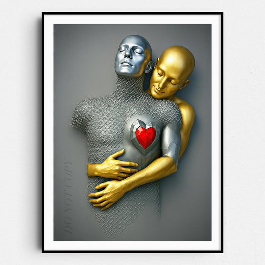 Metal Abstract Love