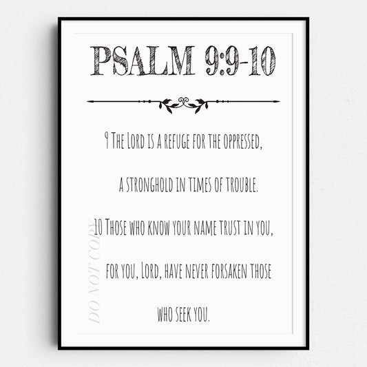 Psalm 9:9-10