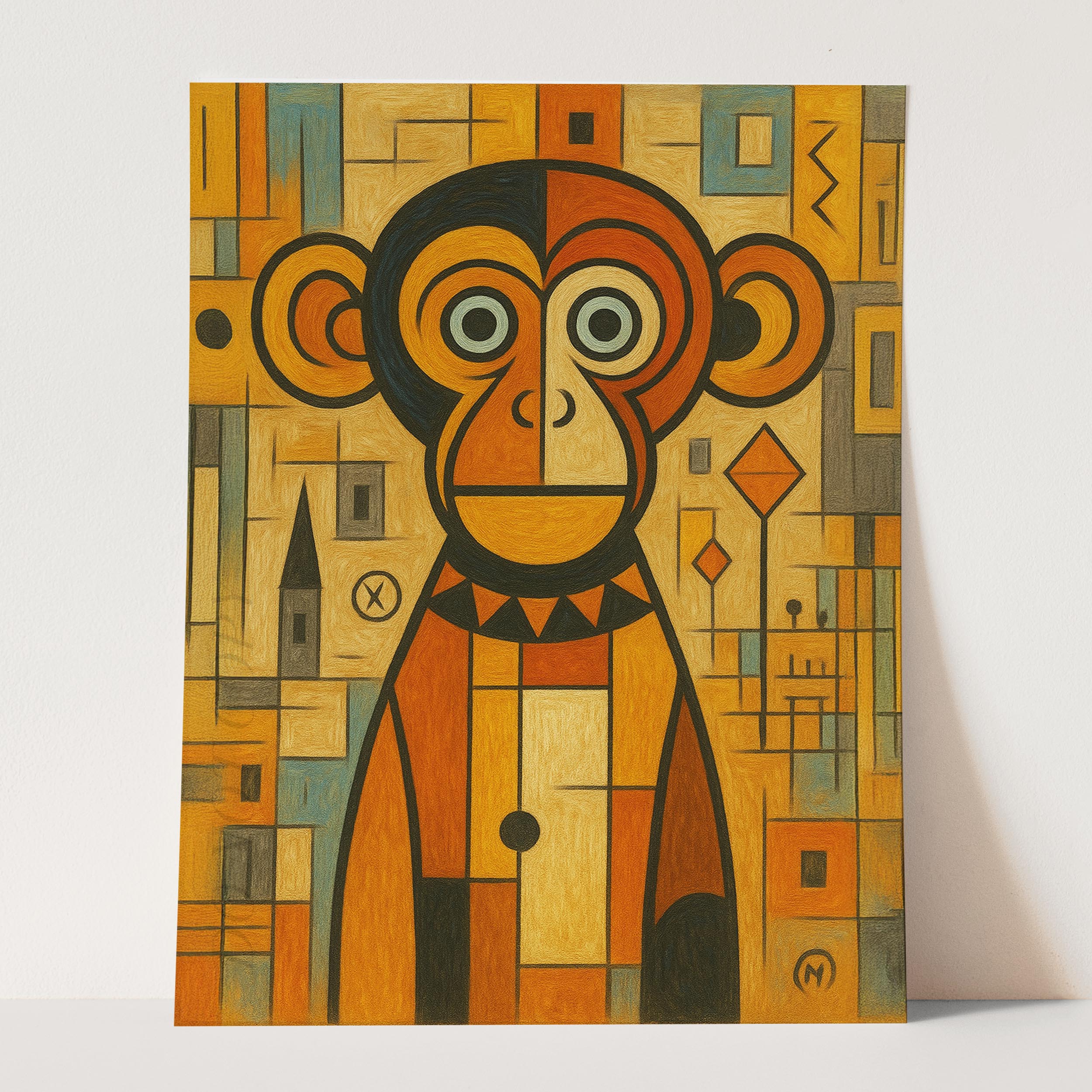 絵画 PITS Monkey The Monkey Picasso Wall Art Poster Prints – Prints Limited