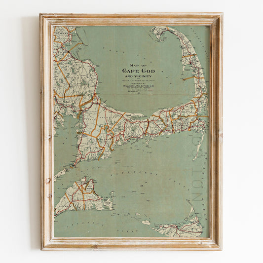 Map of Cape Cod 1917