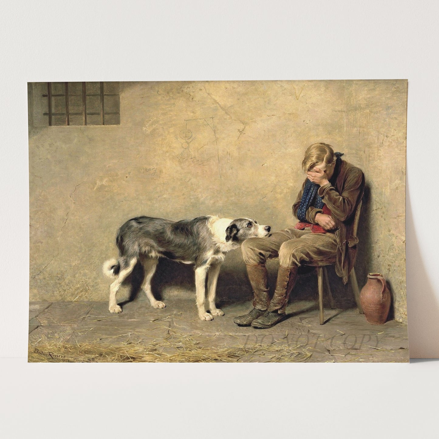 Fidelity, 1869 by Briton Riviere