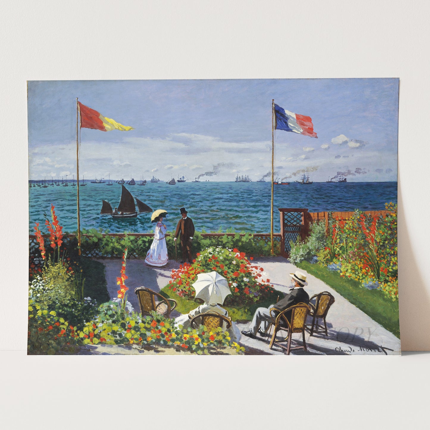 Garden at Sainte-Adresse by Claude Monet