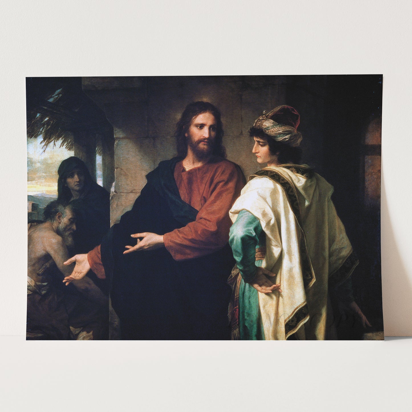Christ And The Young Rich Ruler by Heinrich Hofmann