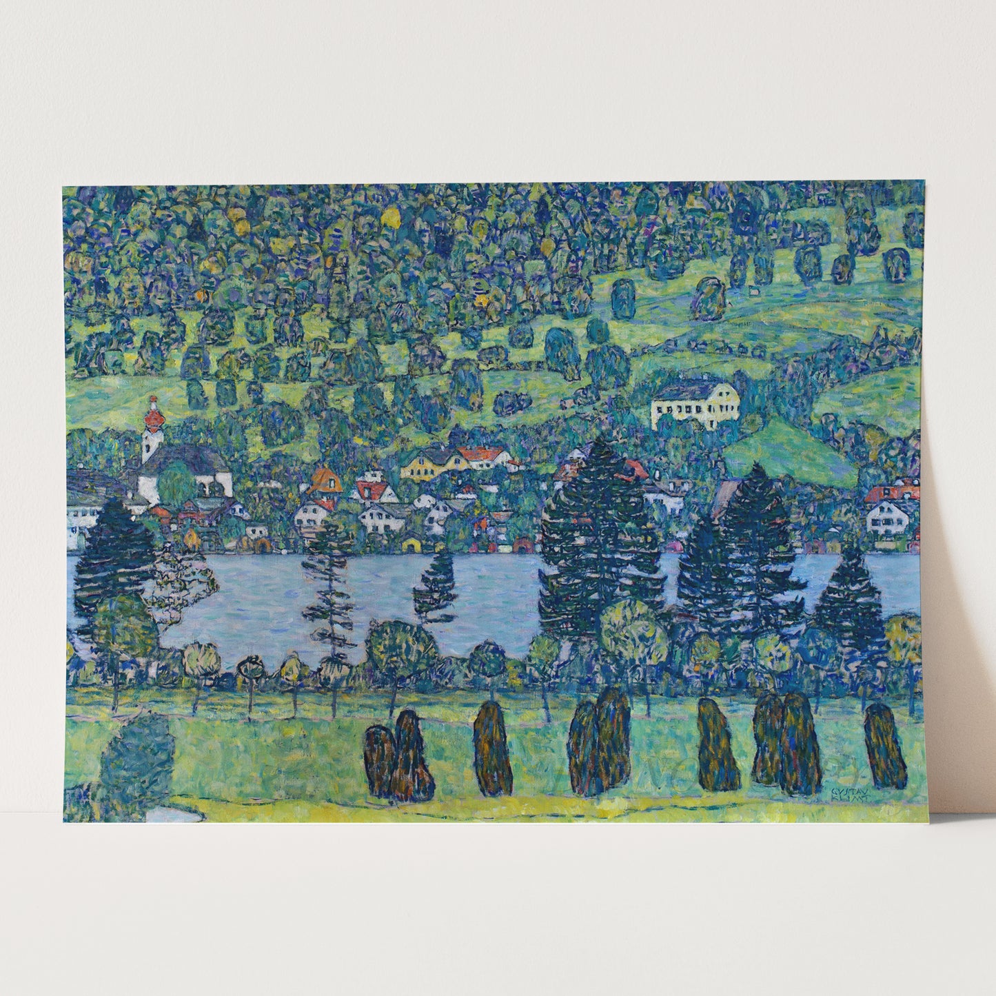 Forest Slope in Unterach on the Attersee by Gustav Klimt