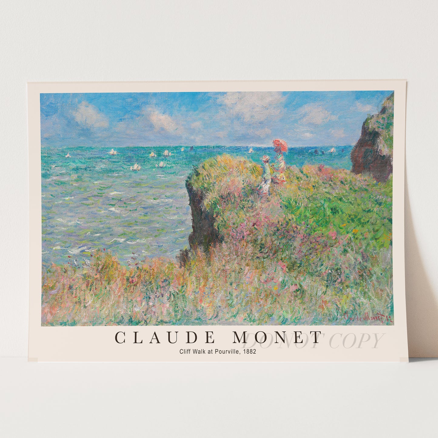 Claude Monet - Cliff Walk at Pourville