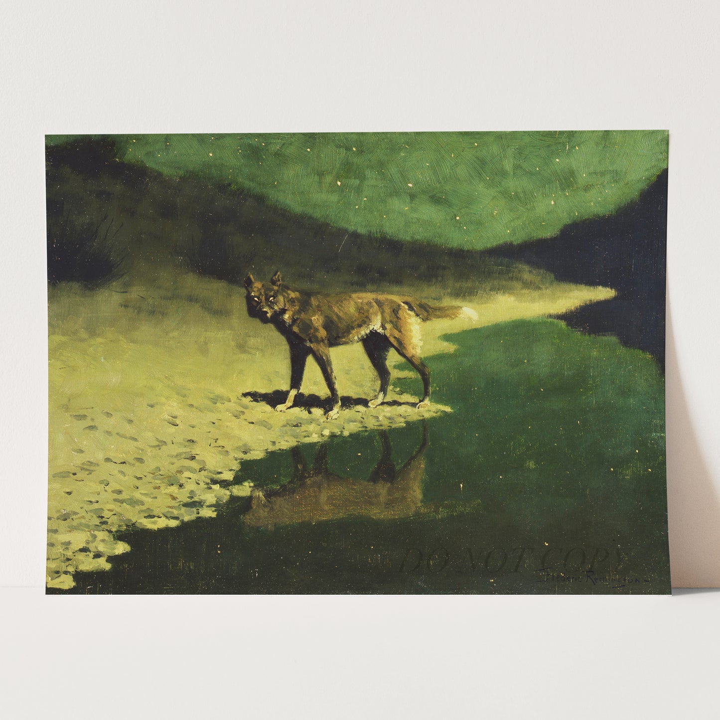 Moonlight, Wolf by Frederic Remington