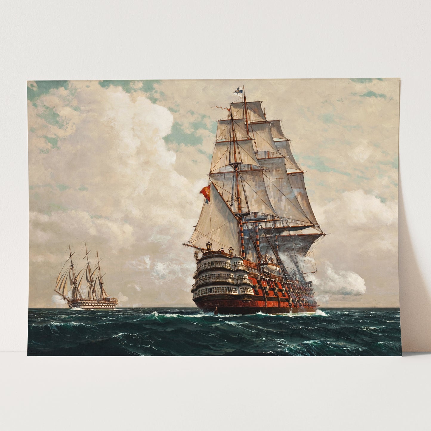 Ship At Sea by Michael Zeno Diemer