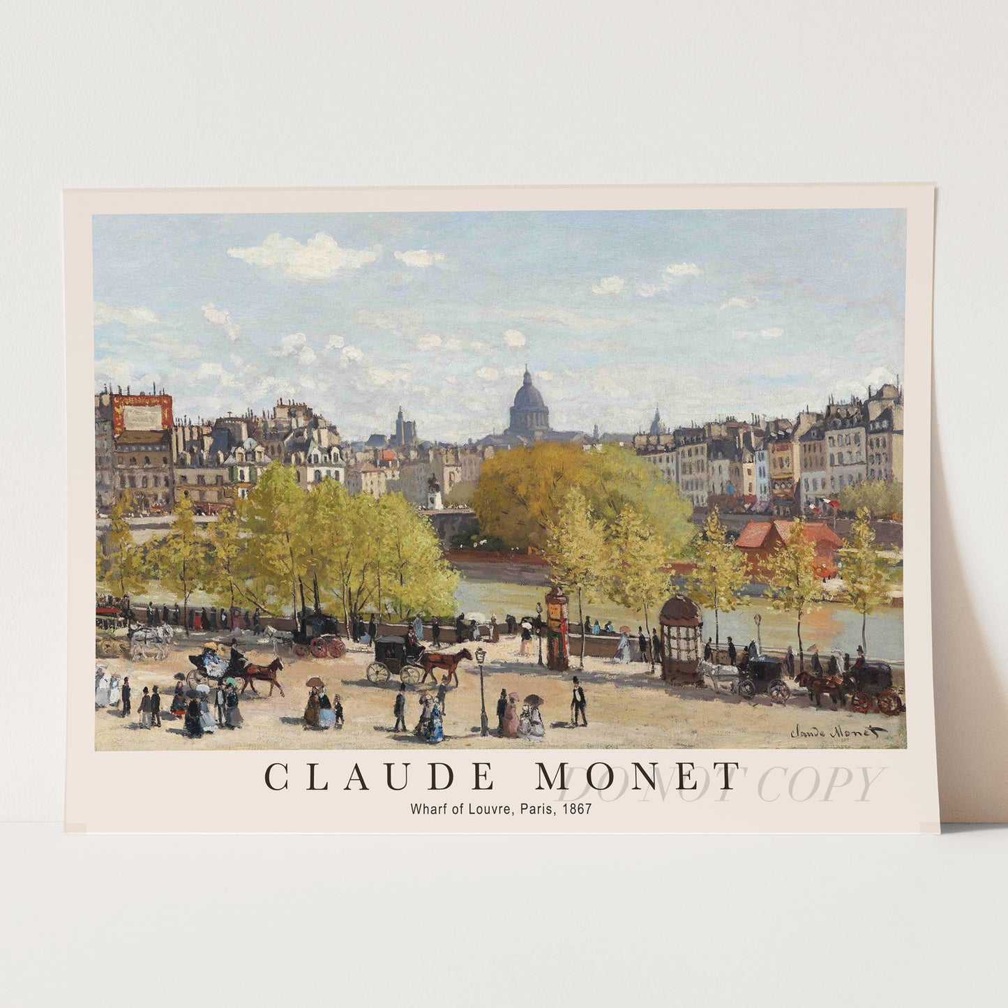 Claude Monet - Wharf of Louvre, Paris