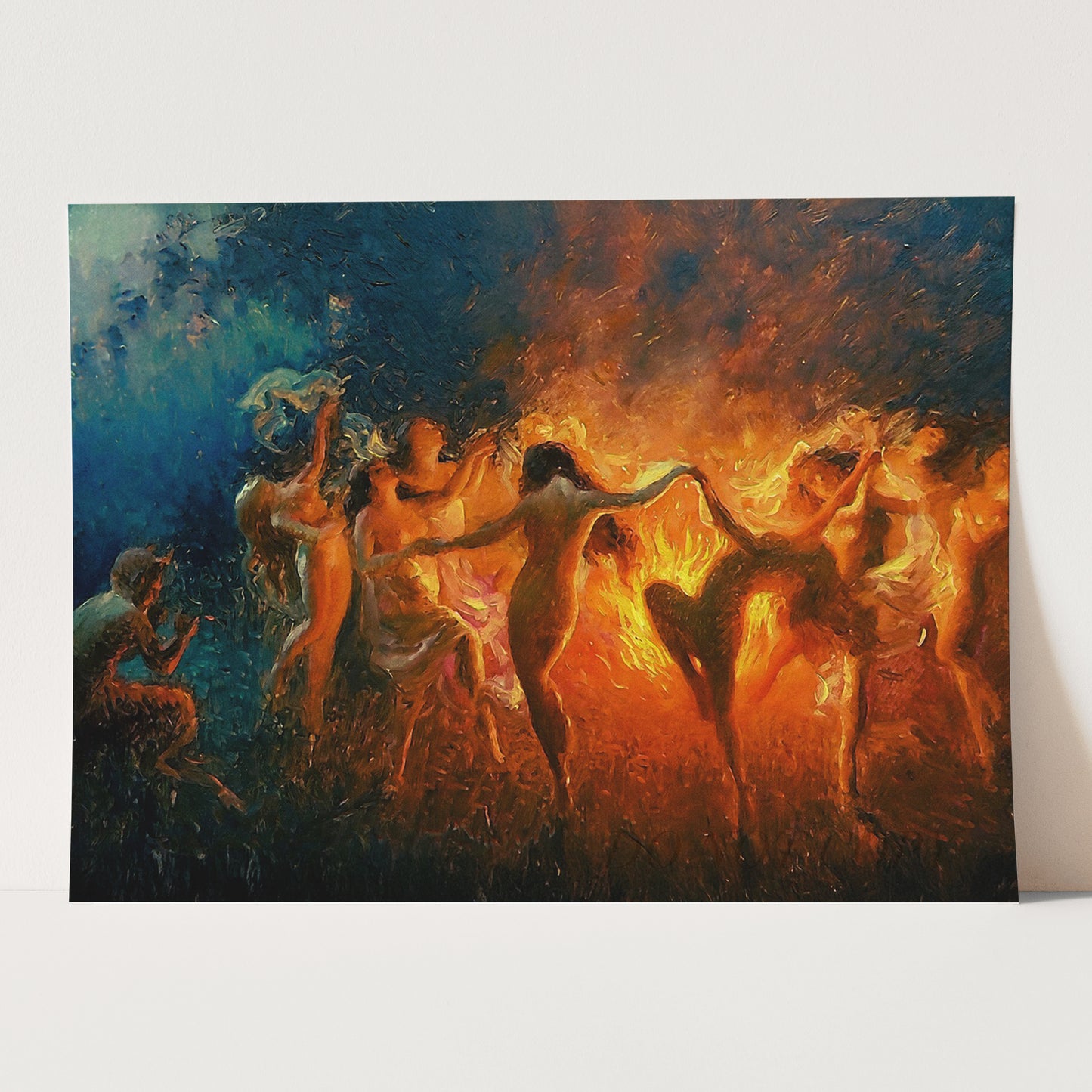 Nymphs Dancing to Pans Flute by Joseph Tomanek